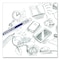 Staedtler Woodcase Pencil, HB No 2, Black Lead, Blue/White Barrel, 12PK 13218HBC12 - alternate 4